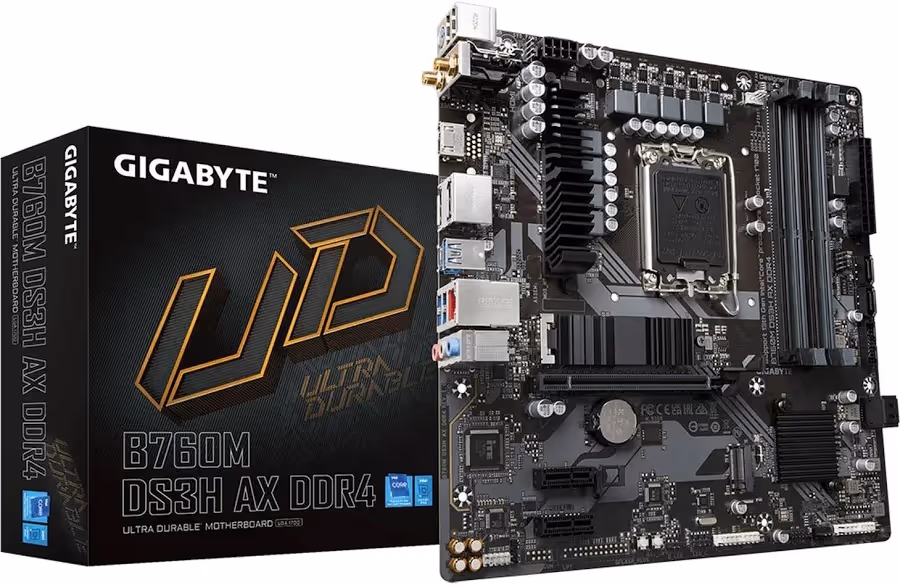 GIGABYTE B760M DS3H AX Intel B760 LGA1700 Micro-ATX WiFi 6E image 1