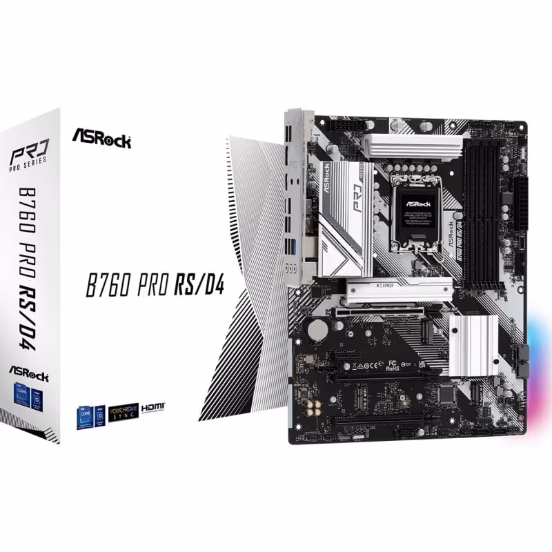 ASRock B760 Pro RS/D4 Intel B760  ATX 