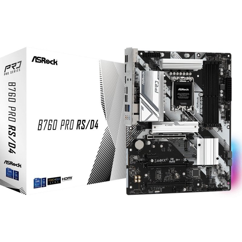 ASRock B760 Pro RS/D4 Intel B760  ATX 