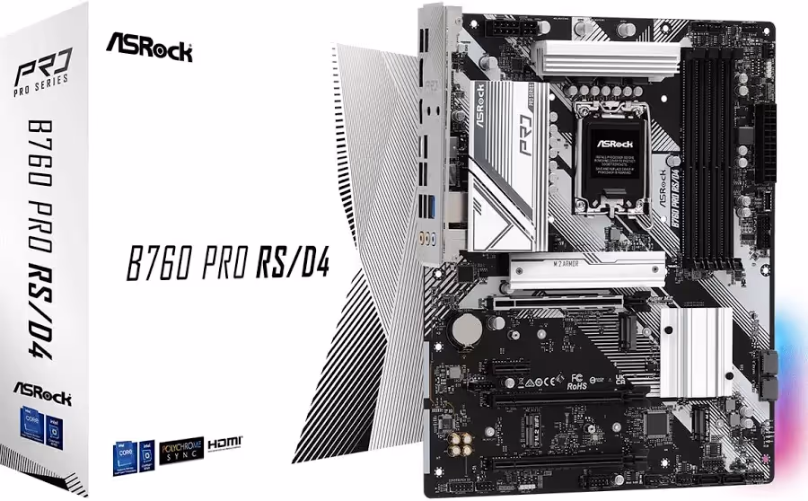 ASRock B760 Pro RS/D4 Intel B760 ATX image 1