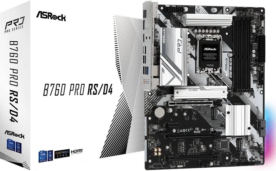 ASRock B760 Pro RS/D4 Intel B760  ATX image 1