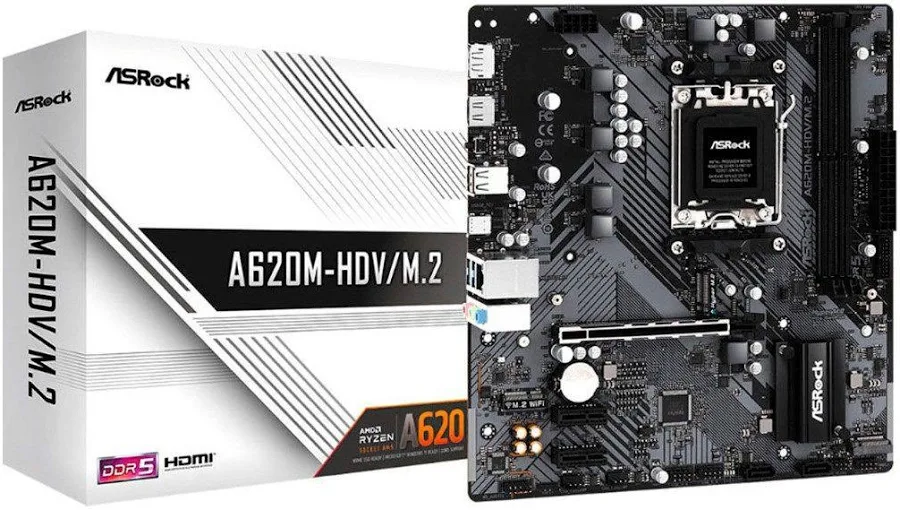 ASRock A620M-HDV/ AMD A620 micro ATX image 1