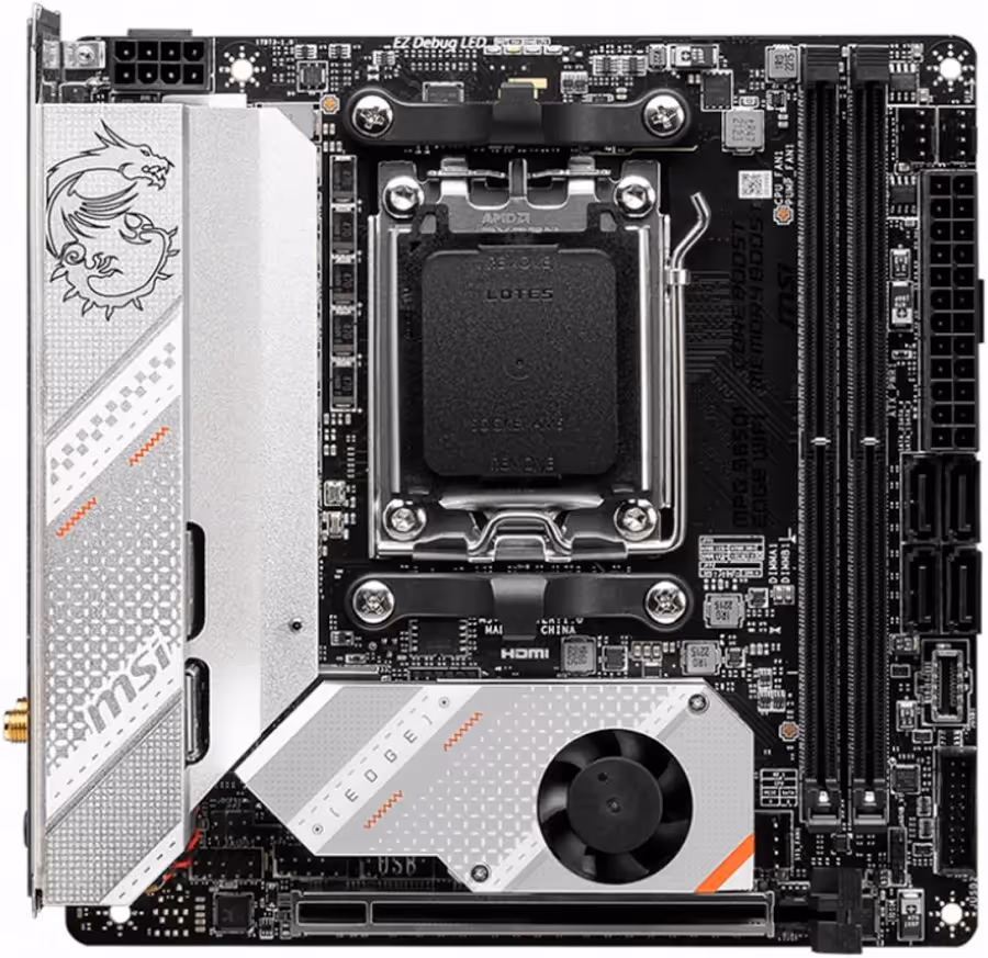 MSI MPG B650I EDGE WIFI AMD B650 Mini-ITX WiFi 6E40 image 1