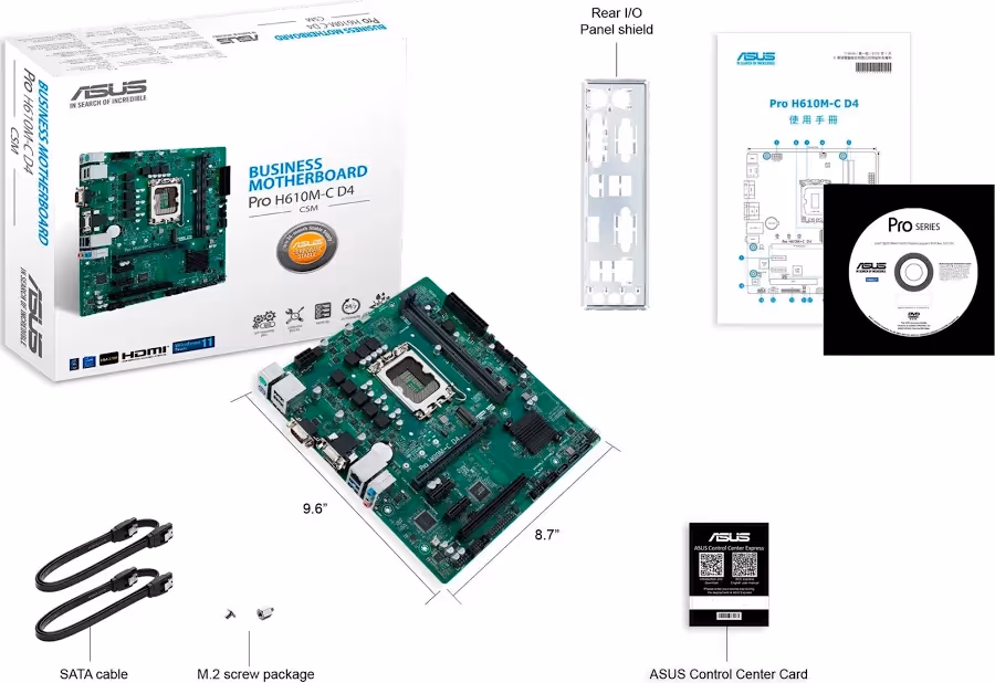 ASUS PRO H610M-C D4-CSM Intel H610 micro ATX image 4