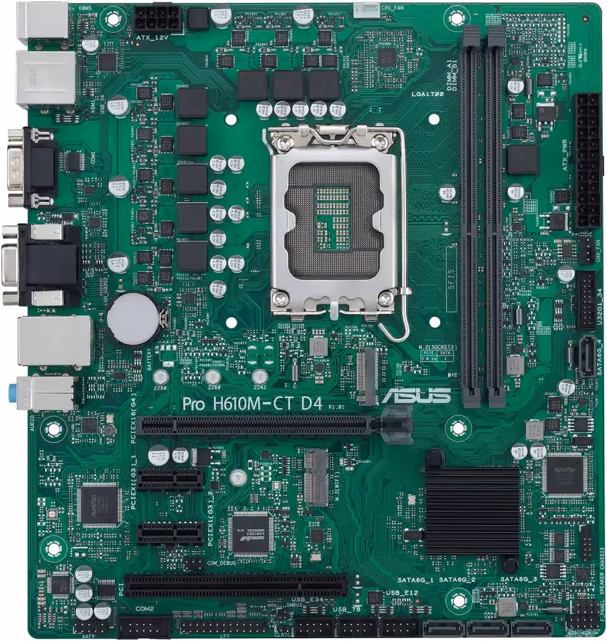 ASUS PRO H610M-C D4-CSM Intel H610 micro ATX image 1