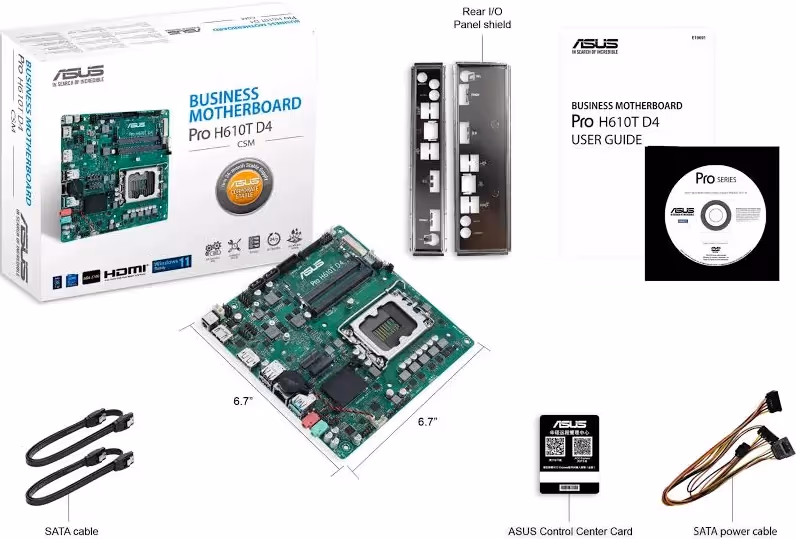 ASUS Pro H610T D4-CSM Intel H610 mini-ITX image 3