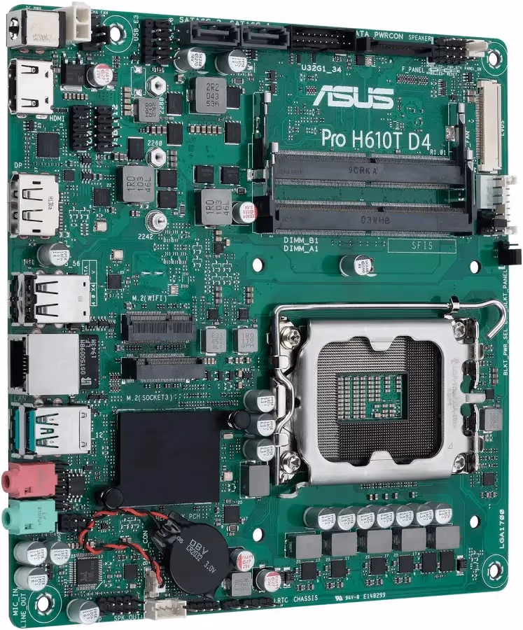 ASUS Pro H610T D4-CSM Intel H610 mini-ITX image 1
