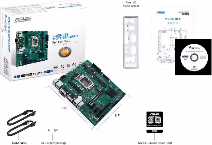 ASUS Pro H610M-C-CSM Intel H610 micro ATX image 4