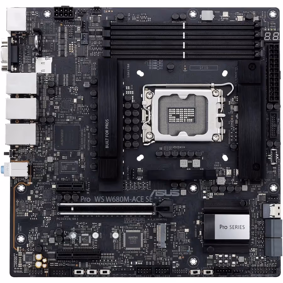 ASUS PRO WS W680M-ACE SE Intel W680 micro ATX image 1