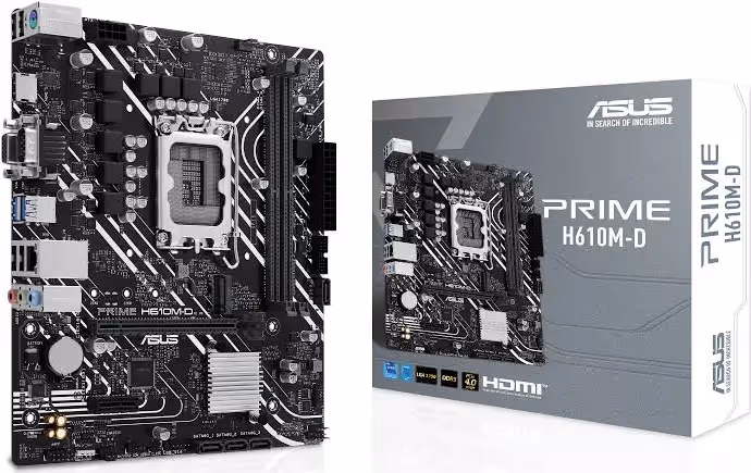 ASUS PRIME H610M-D Intel H610 micro ATX image 2