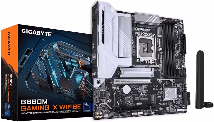 GIGABYTE B860M GAMING X WIFI6E Intel B860 LGA1851 Micro ATX WiFi 6E image 1