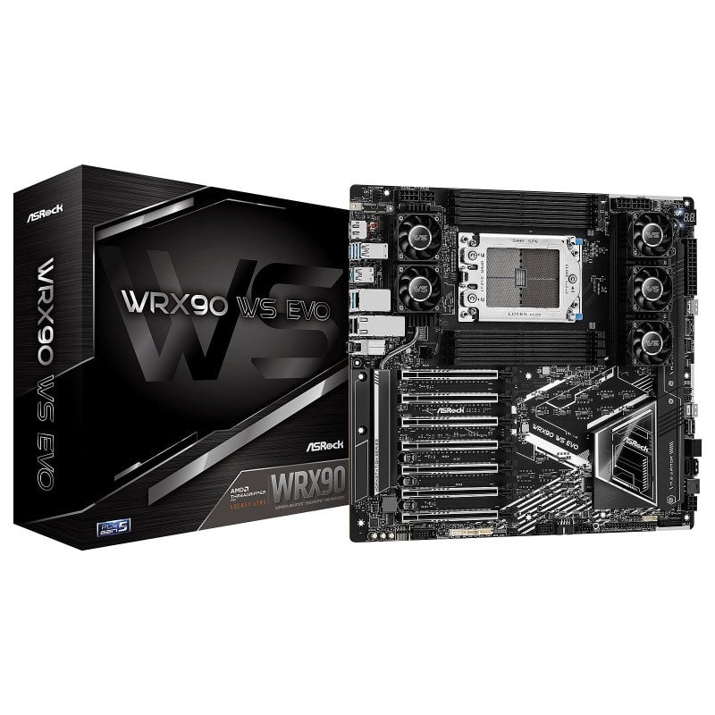 ASRock WRX90 Chipset WRX90sTR5 E-ATX WRX90 WS EVO 40  