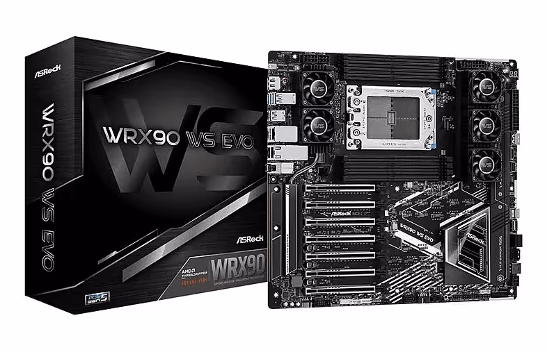 ASRock WRX90 Chipset WRX90sTR5 E-ATX WRX90 WS EVO 40 image 1
