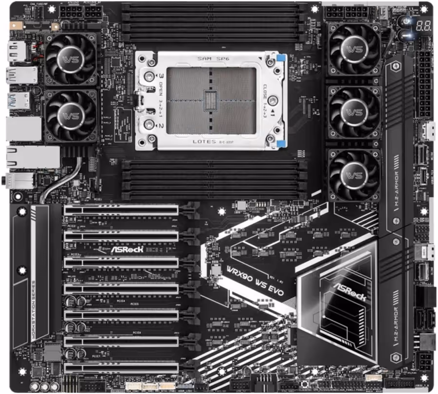 ASRock WRX90 Chipset WRX90sTR5 E-ATX WRX90 WS EVO 40 image 3