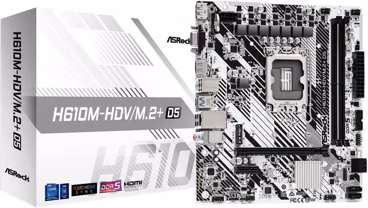 ASRock H610 Intel Micro ATX H610M-HDV/++ image 2