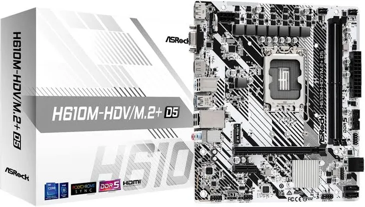 ASRock H610 Intel  Micro ATX H610M-HDV/++ image 2