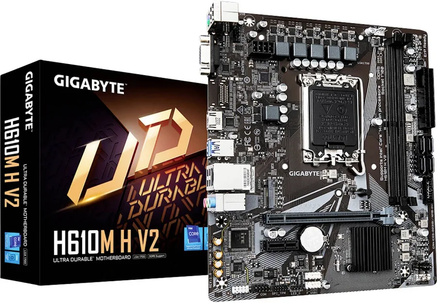 GIGABYTE H610M H V2 Micro-ATX /SATA III 96 Go image 1