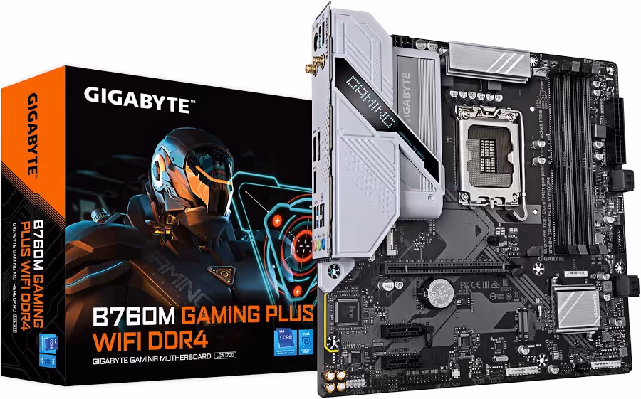 GIGABYTE B760M Intel B760 Micro ATX B760M GAMING PLUS WIFIWiFi 6 2x image 2