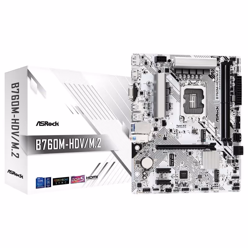 ASRock  B760, Intel B760M1700 Micro ATX B760M-HDV/40 