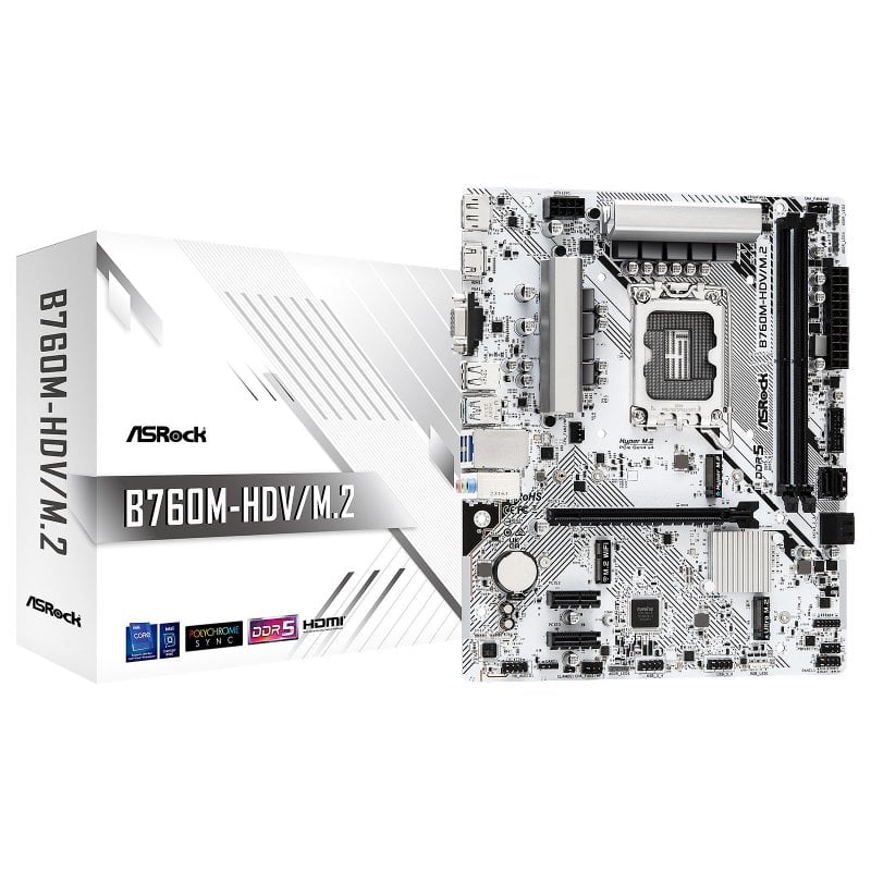 ASRock  B760, Intel B760M1700 Micro ATX B760M-HDV/40 