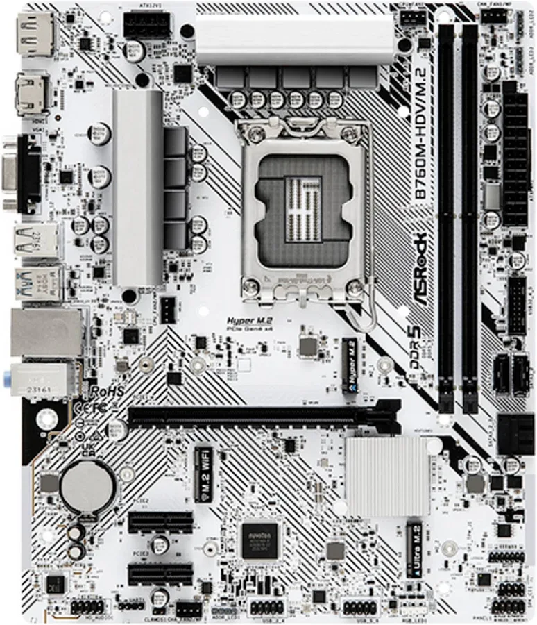 ASRock  B760, Intel B760M1700 Micro ATX B760M-HDV/40 image 1