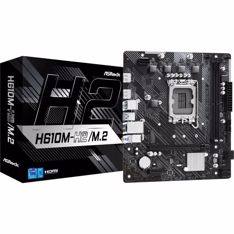 ASRock H610 Intel H610 Micro ATX H610M-H2/