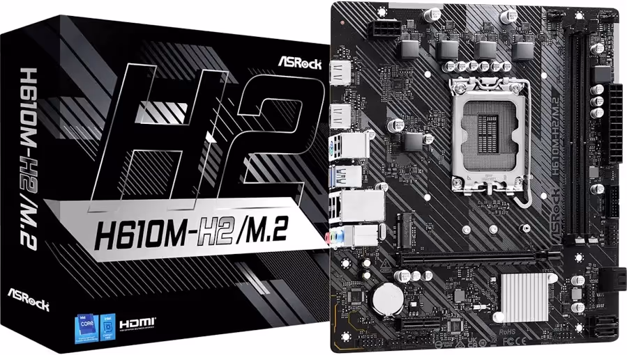ASRock H610 Intel H610 Micro ATX H610M-H2/ image 1