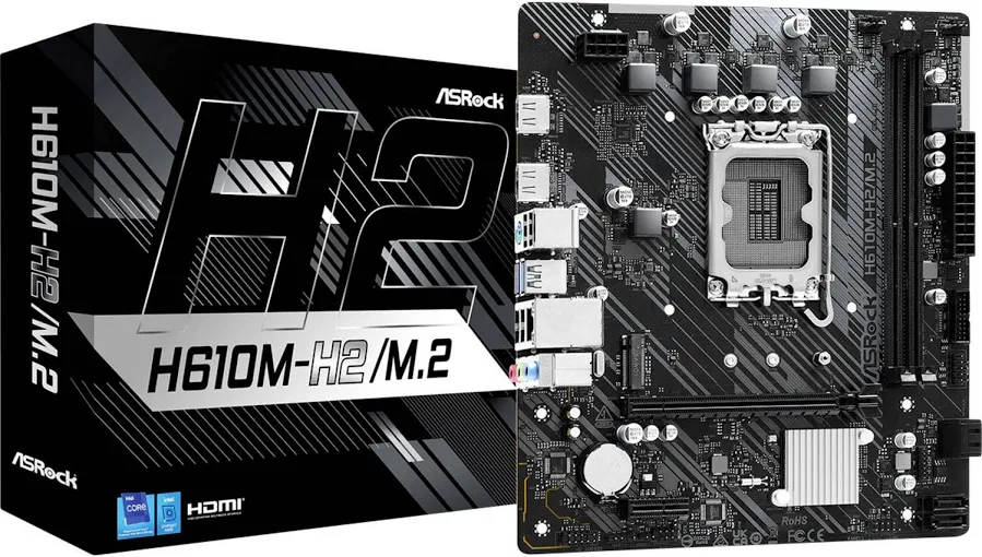 ASRock H610 Intel H610  Micro ATX H610M-H2/ image 1