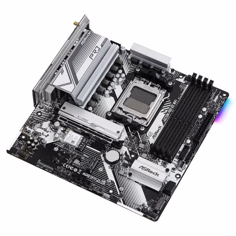 ASRock A620 AMDMicro ATX A620M Pro RS WiFi192 Go 3x WiFi 6E GRGB image 3