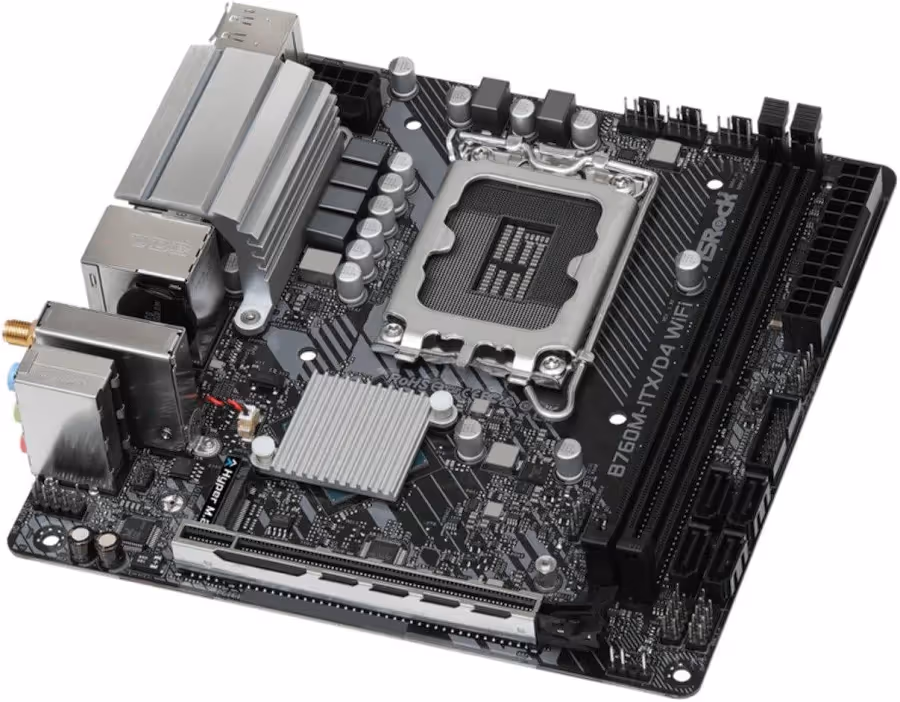 ASRock B760M-ITX/D4 Wi-Fi LGA1700 Mini ITX Realtek 1GWi-Fi 6E image 4