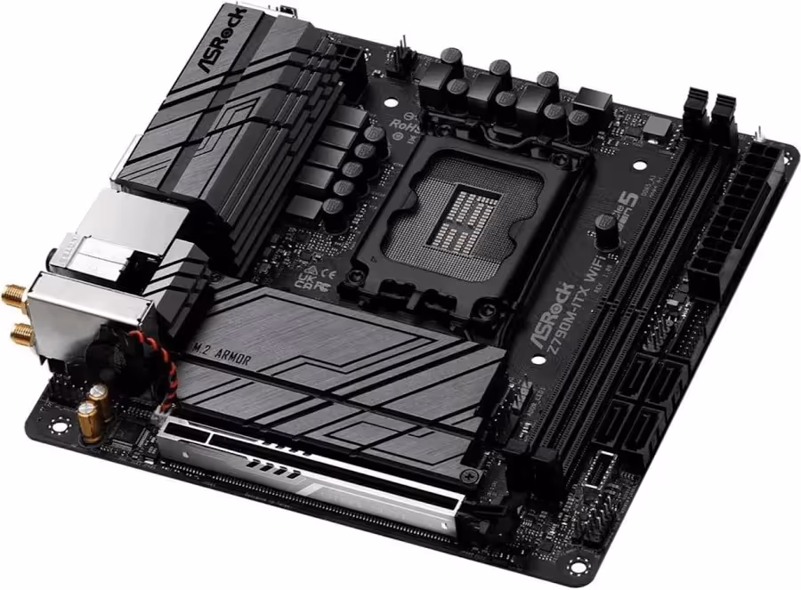 ASRock Z790, Intel Z7901700 Mini ITX Z790M-ITX, Wi-Fi , Wi-Fi 6E,2,5 GbE image 4