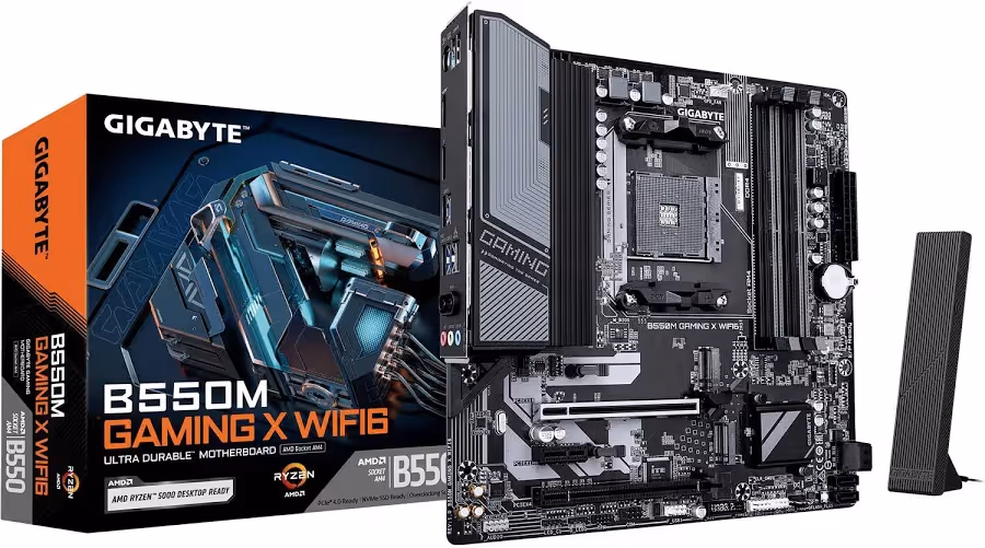 GIGABYTE AMD B550 AM4 Micro ATX B550M Gaming X WiFi 640 image 1