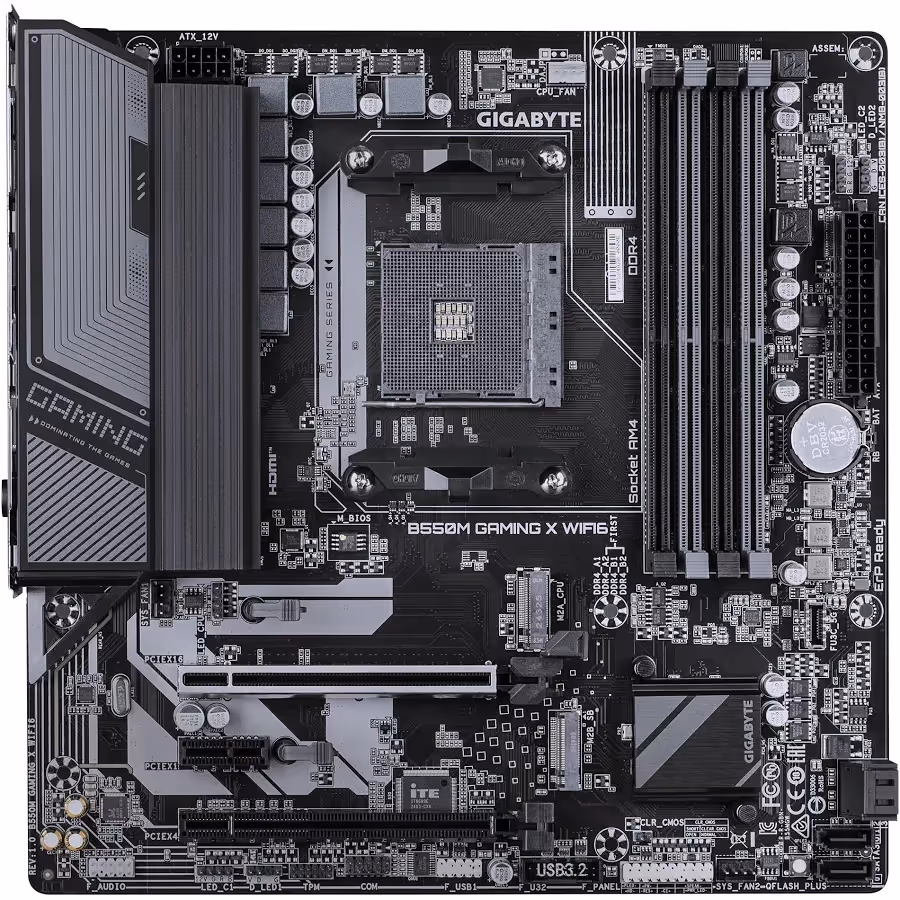 GIGABYTE AMD B550 AM4 Micro ATX B550M Gaming X WiFi 640 image 4