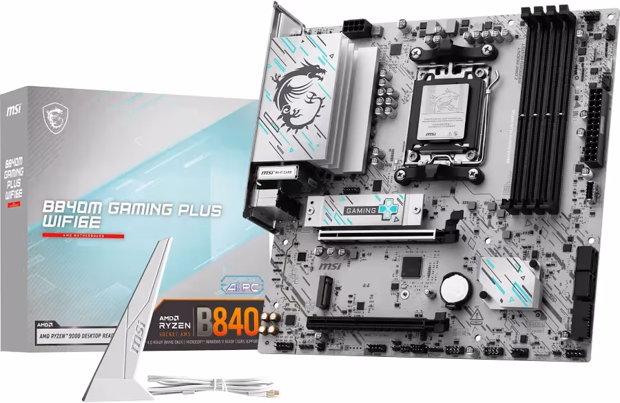MSI B840M GAMING PLUS WIFI6E AMD B840micro ATX WiFi 6E image 2
