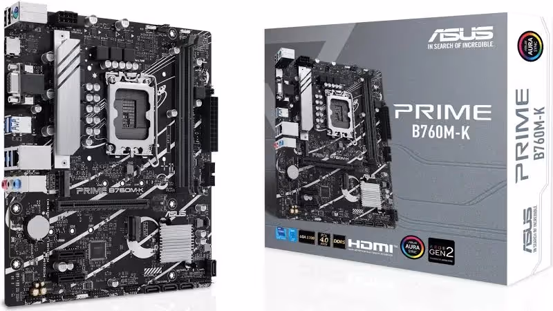 ASUS B760M Micro ATX PRIME B760M-K2,5 GbE SATA III image 2