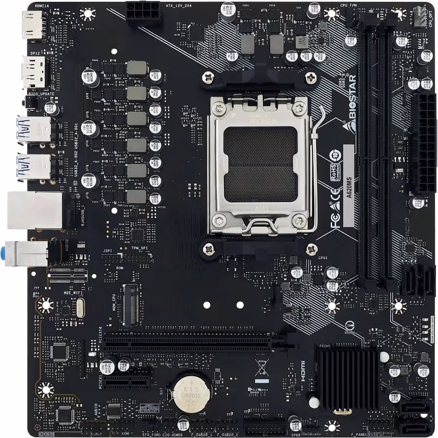 Biostar A620MS AMD Zócalo-SDRAM 128 Go micro ATX image 2