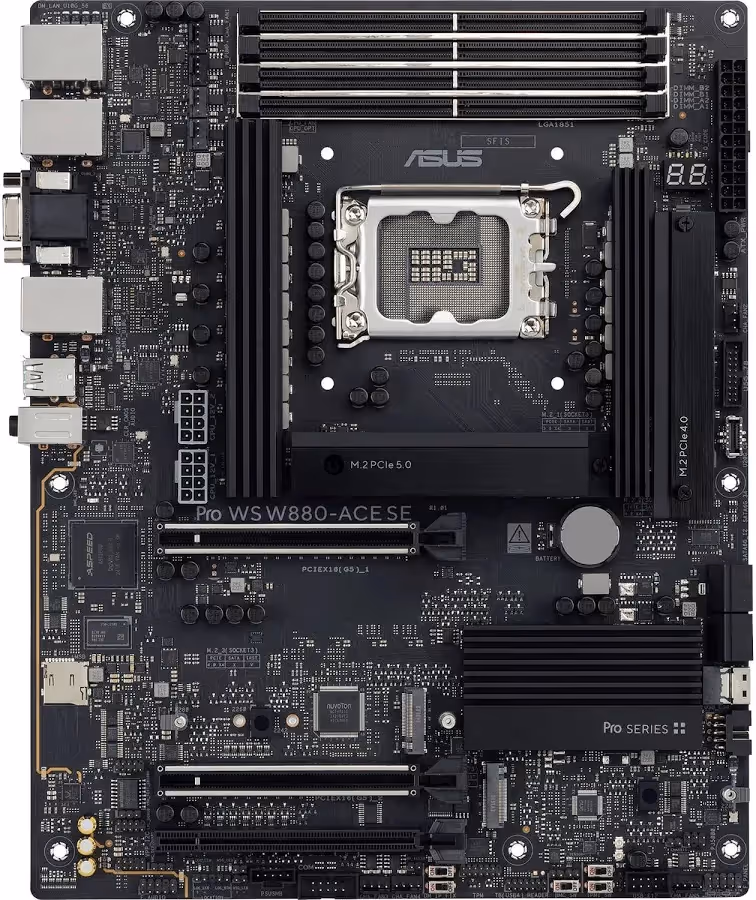 ASUS PRO WS W880-ACE SE Intel LGA 1851 ATX -SDRAM 256 Go image 1