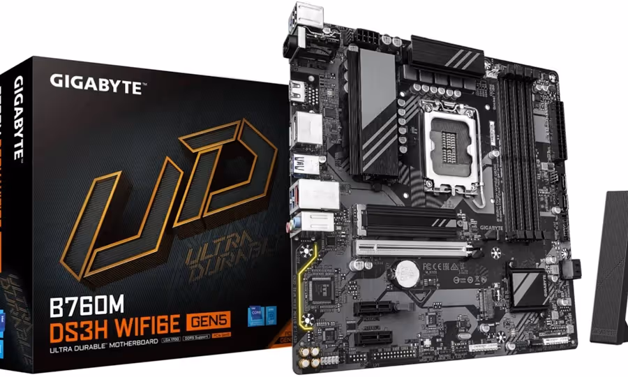 GIGABYTE B760M DS3H Intel B760 Micro-ATX WiFi 6E image 2