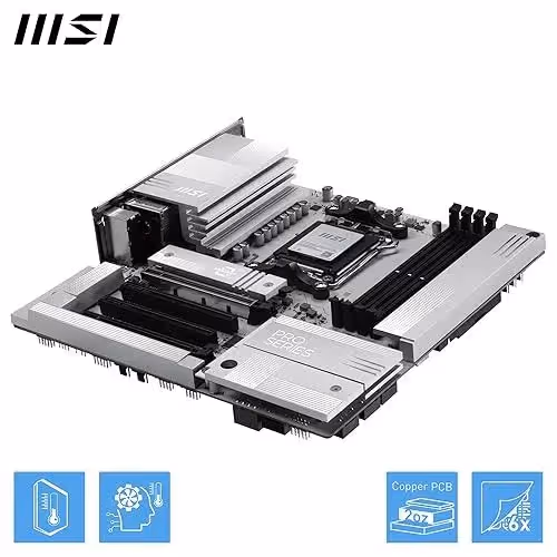 MSI PRO B850M-A WIFI PZ B850 Micro-ATX Wi-Fi 7 image 3