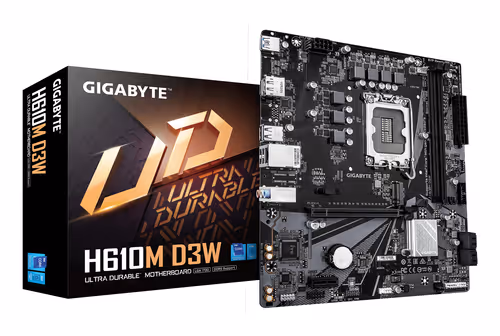 GIGABYTE H610M D3W Intel H610 LGA1700 Micro-ATX40 