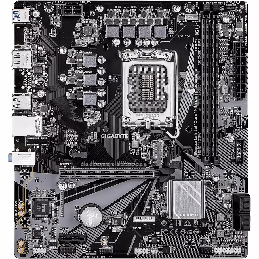 GIGABYTE H610M D3W Intel H610 LGA1700 Micro-ATX40 image 4