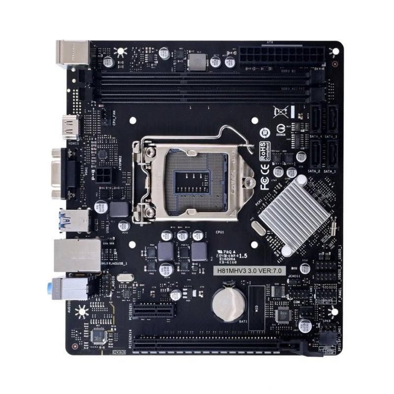 Biostar H81MHV3 30 Intel H81 LGA 1150 DDR3 Micro ATX 