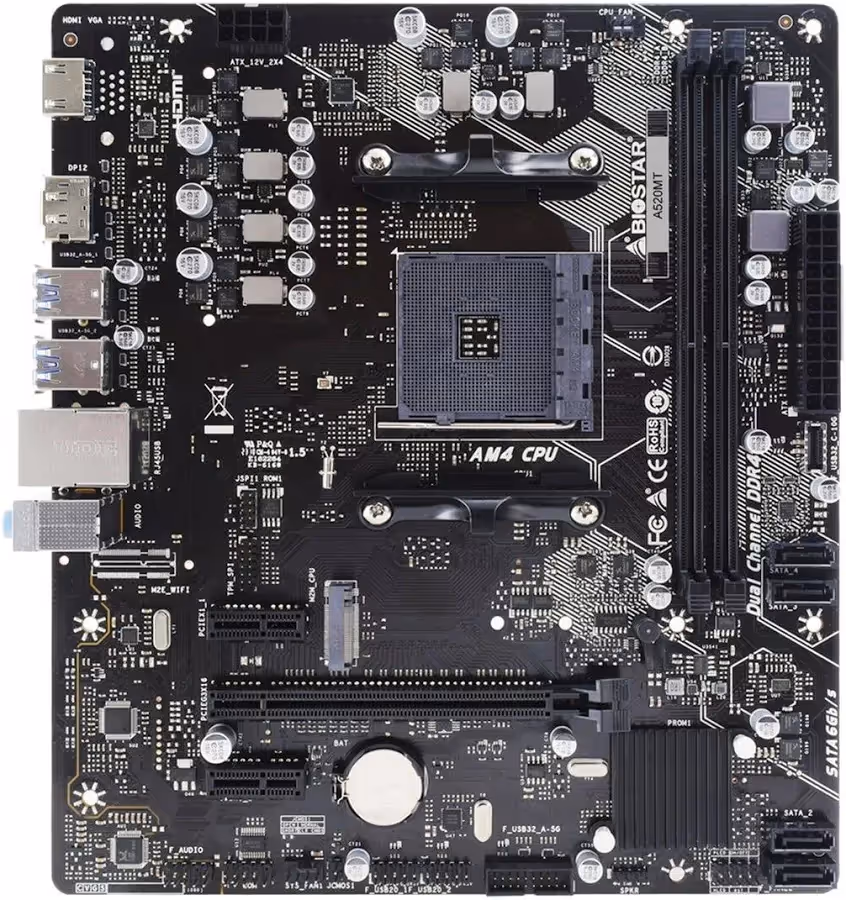 Biostar A520MT AMD A520AM4Micro ATX image 4