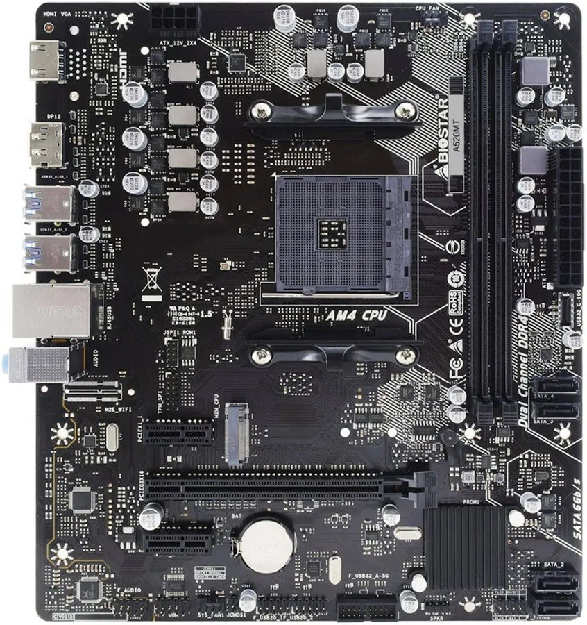 Biostar A520MT AMD A520AM4Micro ATX image 4