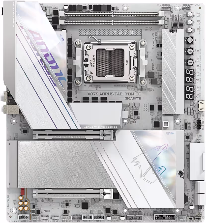 GIGABYTE X870 AORUS TACHYON ICE X870 E-ATX WiFi 7 image 2