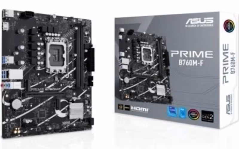 Asus PRIME B760M-F B760 LGA1700 micro-ATX40 Aura Sync image 1
