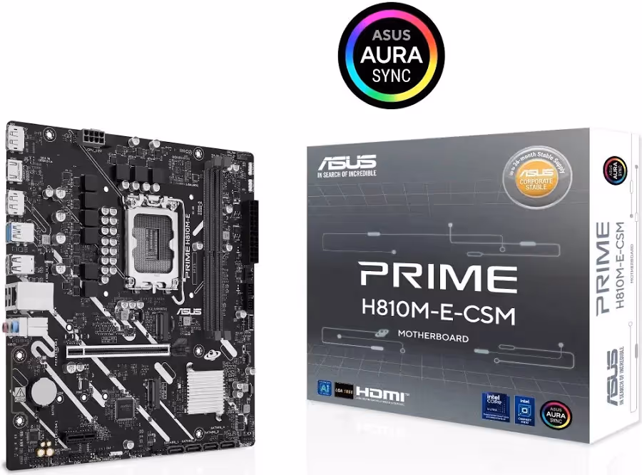 ASUS PRIME H810M-E-CSM H810 LGA1851 Micro-ATXRGB image 1