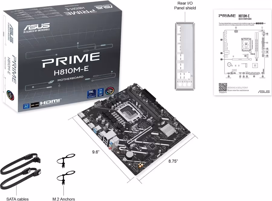 ASUS PRIME H810M-E-CSM H810 LGA1851 Micro-ATXRGB image 4