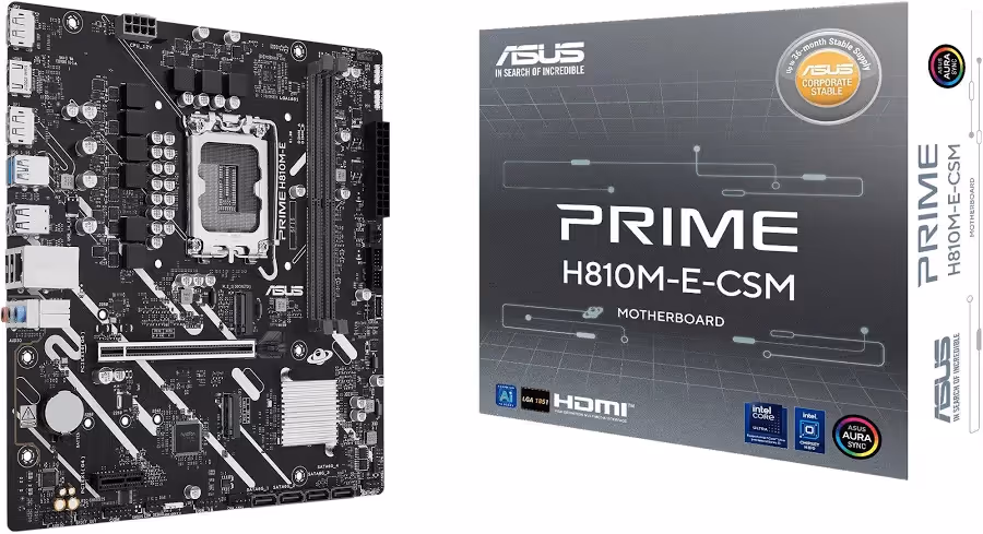 ASUS PRIME H810M-E-CSM H810 LGA1851 Micro-ATXRGB image 3