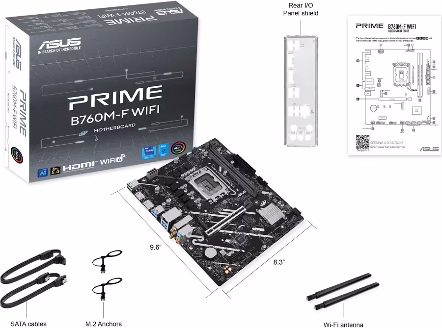 ASUS PRIME B760M-F WIFI Intel B760 Micro ATX WiFi 6 image 5